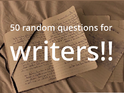50 questions for writers! ✰ remix! filled out]