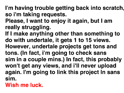I need your help.