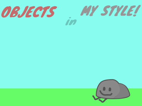BFDI Objects in my style