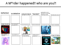 A M*rder happened!! who are you?! >:3 remix remix remix remix