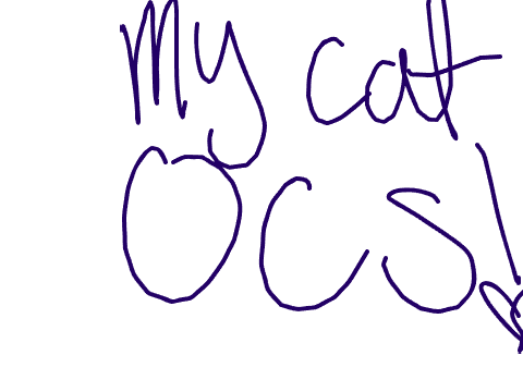 My cat ocs <3
