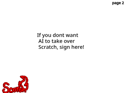 Sign to stop AI from taking over scratch! [14] remix remix remix