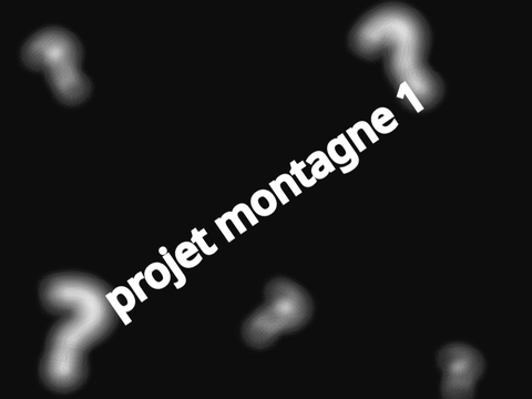 Projet montagne 1