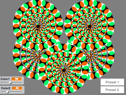 Illusory Motion Wheels