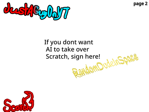 Sign to stop AI from taking over scratch! [16]