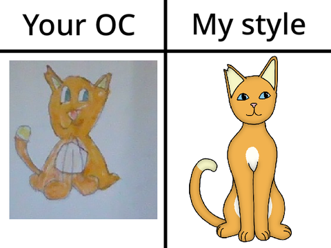 OC Redraw for thefirepaw (Firepaw)