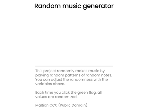 Random Music Generator