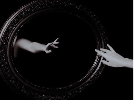 "The face in the mirror"