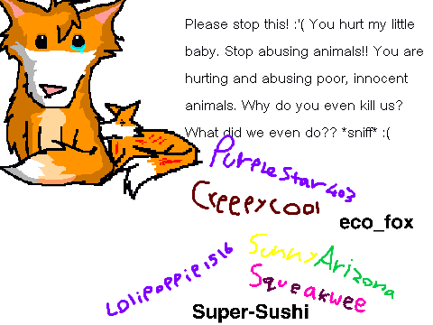 Sign if You're Against Animal Cruelty eco_fox