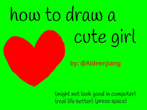 how draw a cute girl