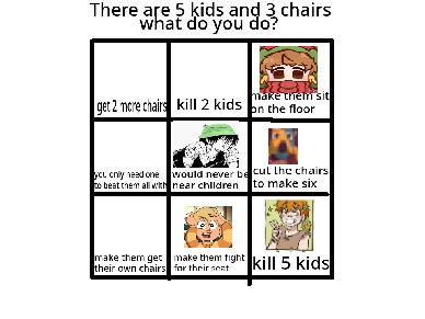 5 kids and 3 Chairs remix remix remix remix