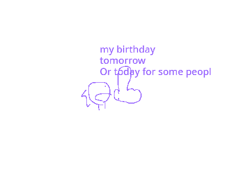 SONEHOGS BIRTHDAY.... TOMORROW...
