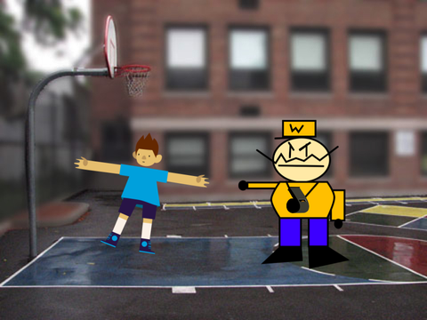 Wario as a basketball coach