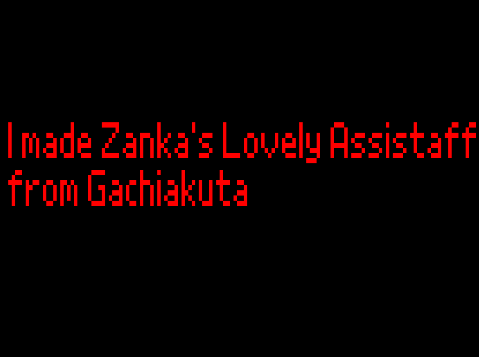 I made Zanka's Lovely Assistaff from Gachiakuta