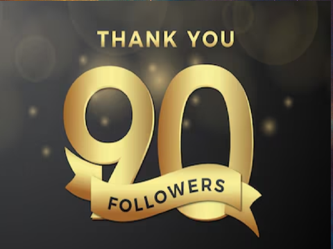 90 Followers!!!