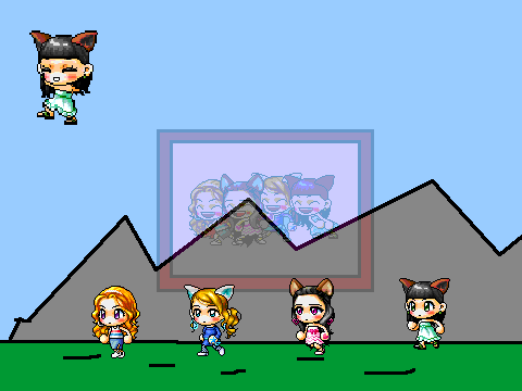 Me, Si si,  princess, And tinker XD