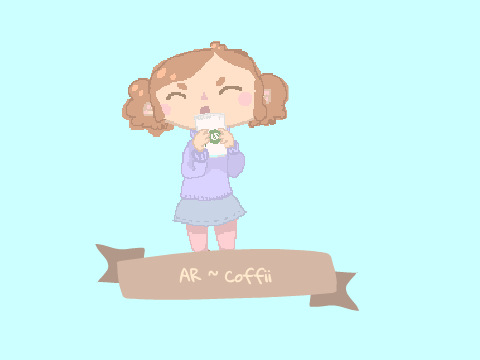 AR~Girl Drinking Coffee