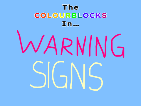 Colourblocks Shorts: Warning Signs