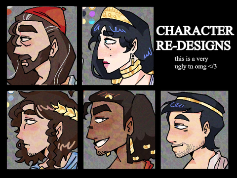 Character Redesigns || the Odyssey/Epic