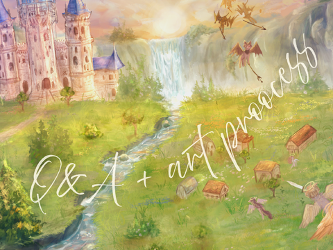 ✎ my art process / sneak peek + q&a