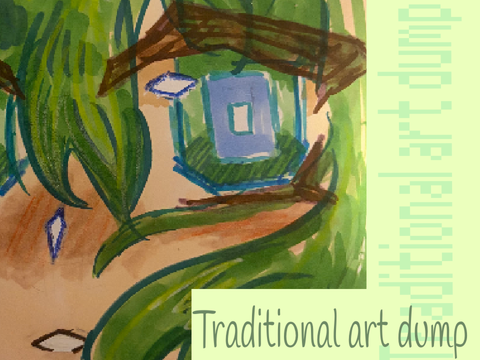Small traditional art dump