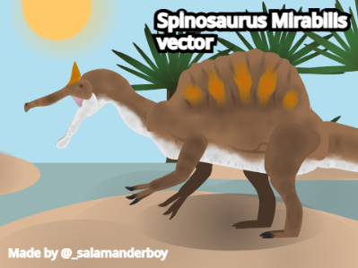 Spinosaurus Mirabilis Vector