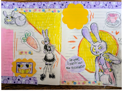 Jax sketchbook spread
