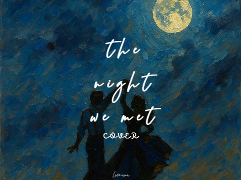 ▶︎ the night we met  ִֶָ࣪☾.*˚ cover