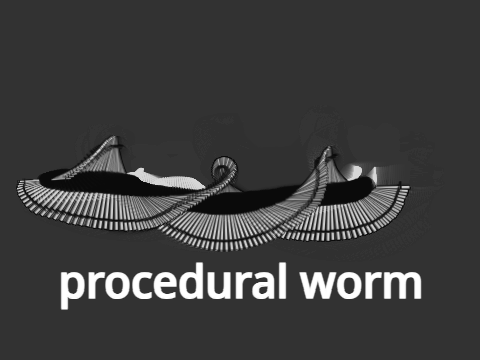 3d procedural worm