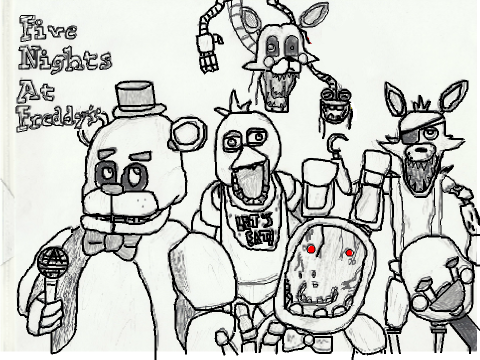 FNAF Halloween Drawing