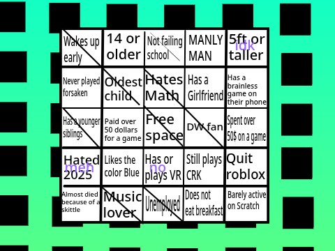 Bingo board time! remix