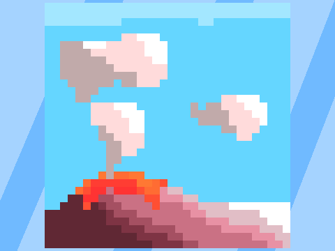 Volcano | Pixel art