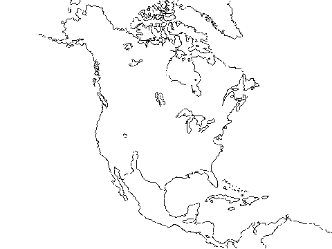 Maps of North America 1600 and South America