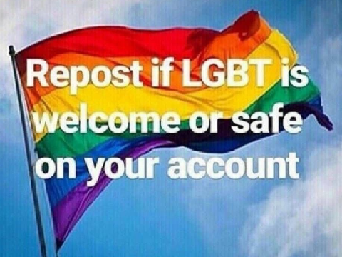 Remix if the LGBTQ+ is welcome and safe on your account remix