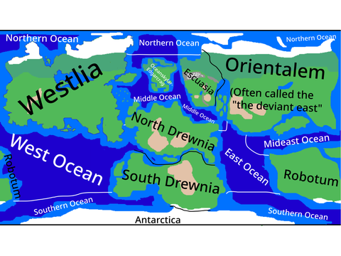 Official Full Continent and Ocean Map of Terrascratch