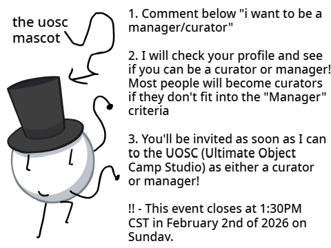 UOSC MANAGER/CURATOR EVENT
