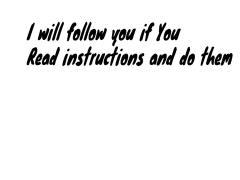 I will follow you (not clickbait)