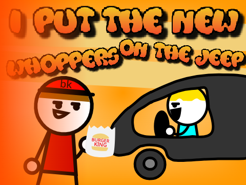 i put the new whoppers on the jeep