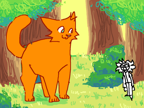 ALL THE CATS YOU DRAW ARE GIANTS