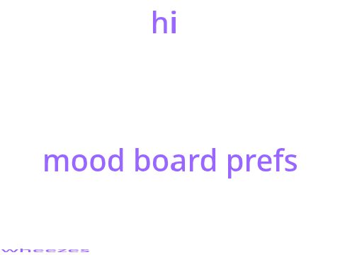 moodboards and prefs !!