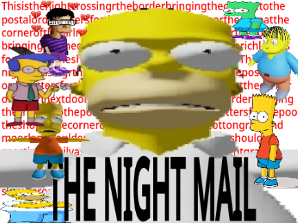 THE NIGHT MAIL. (Bart vs Homer)