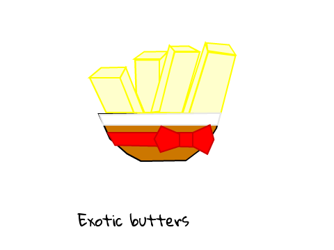 Exotic butters remix