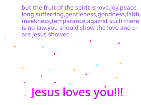 The fruit of the spirit