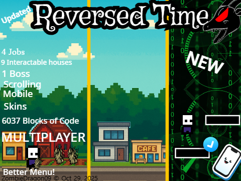 ☁️Reversed Time V1.8.0 - Adventure Game (New Version)