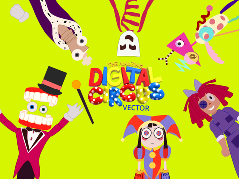 The Amazing Digital Circus Vector Pack remix