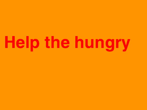 Help feed the hungry