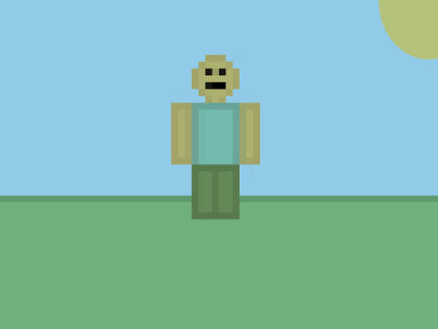 Roblox noob pixel art remix