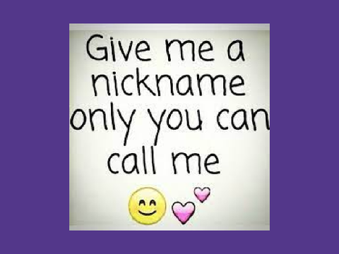 Give me a nickname only you can call me! remix