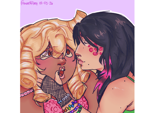 May and Harlow OC art