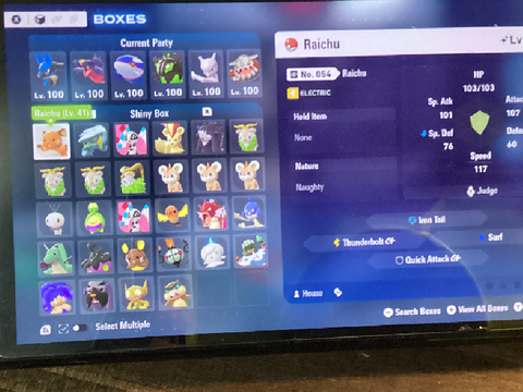 My shinies
